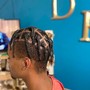 Medium Plat Starter Locs Ear lobe length