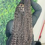 Medium knotless braids