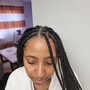 Box Braids shorter  medium