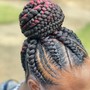 Scalp Braids over Crochet