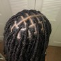 Natural Hair braids (high top fade)