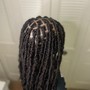 Natural Hair braids (high top fade)