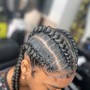 Cornrows on natural hair