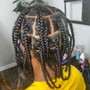 Natural hair box braids MEN