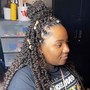 Partial Crochet Braids on fade cuts