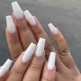 French tip on all 10 nails