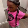 Small straight back braids