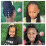 Boys men bun braids