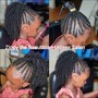 Kid's cornrows hair Style + beads