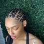 Mid-Back Fulani Braids