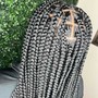 Boho tribal braids waist length