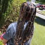 Kid knotless braids