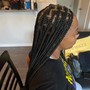 Small straight back braids