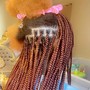 Kid's Braids in front knotless in back ( hair included)