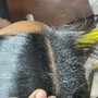 Half Fulani braid quick weave