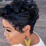 Pixie Cut with curls