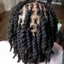 Starter Top Locs (no side hair or back) LocSmith Technique