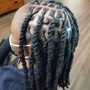 Starter Top Locs (no side hair or back) LocSmith Technique