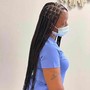 Small Knotless braids waist length