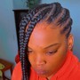 Feed In Lemonade Braids w/ wash & hair included