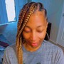 Feed In Lemonade Braids w/ wash & hair included