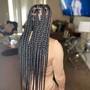 Small Medium Knotless Braids