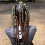 Medium Knotless Braids w/ Peek-A-Boo Color