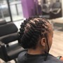 2 Strand Twist on loose natural hair