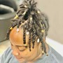 2 strand twist on locs (loc ropes)