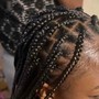 Medium knotless Box Braids