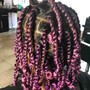 Two strand Twists, Flat twists to bun Package