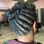 UPDO Perm Rod Set/Twist out UPDO