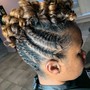 UPDO Perm Rod Set/Twist out UPDO