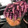 UPDO Perm Rod Set/Twist out UPDO