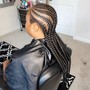 French braids ( medium shoulder to bra length)