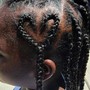 Large Knotless Braids