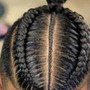 Cornrows braids