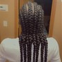 Medium Knotless braids