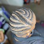 Small Cornrows (men with ONLY HAIR ON TOP)