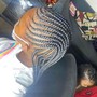 Kid knotless braids (Big)