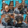 Loc Two Stand on long locs(middle of back or longer)