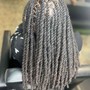 Loc Re-twist(top of shoulder or shorter