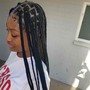 Medium knotless braids