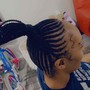 Small Feed-in Ponytail