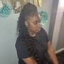 Lace frontal quickweave