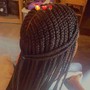 Boho knotless braids (synthetic hair)