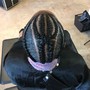 Classic straightback Cornrows