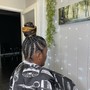 Large Feed in Ponytail