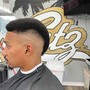 Bald skin fade cut