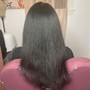 Blow dry/ straighten